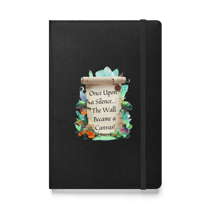 Funny Mom Notebook – ‘Once Upon A Silence, The Wall Became A Canvas!’ Parenting Humor Journal product image (1)