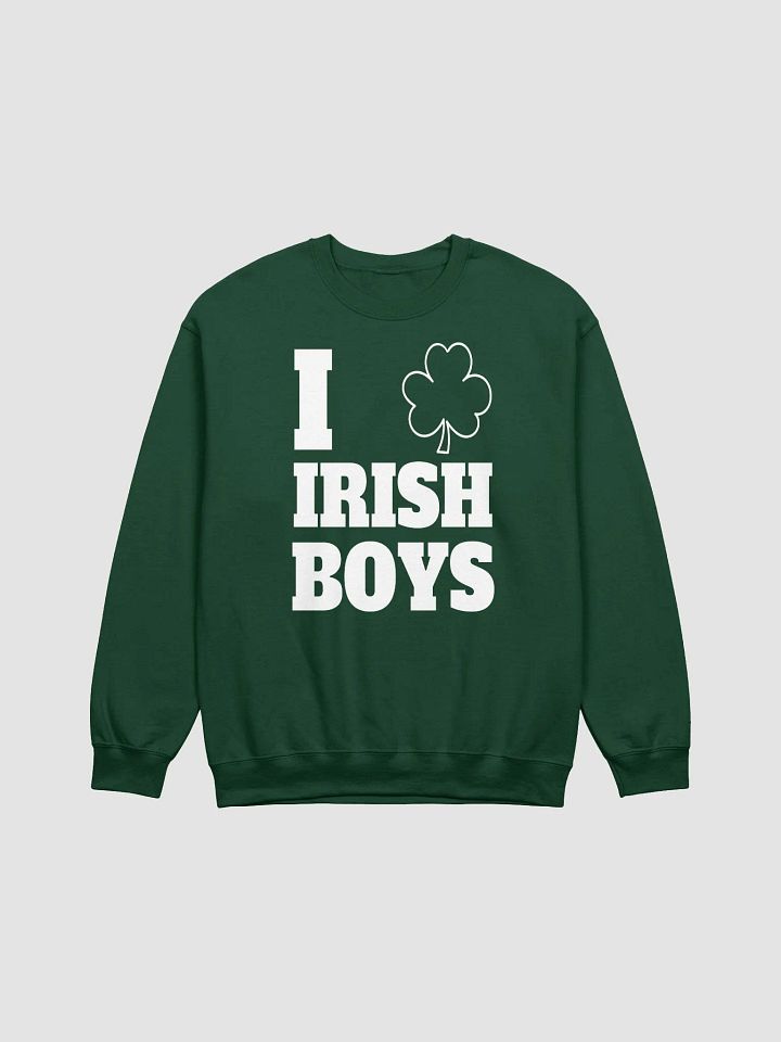 I Love Irish Boys Crewneck Sweatshirt – St. Patrick’s Day product image (4)