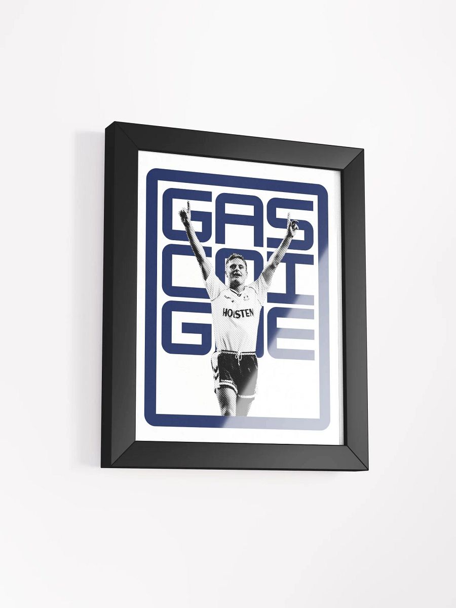 Paul Gascoigne BW Tottenham Hotspur Name Art Framed Print product image (1)