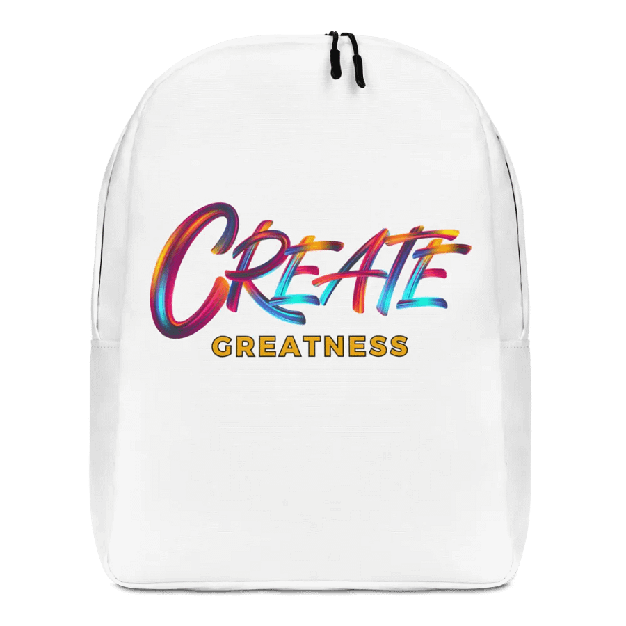 Create Greatness Large Print Backpack product image (10)