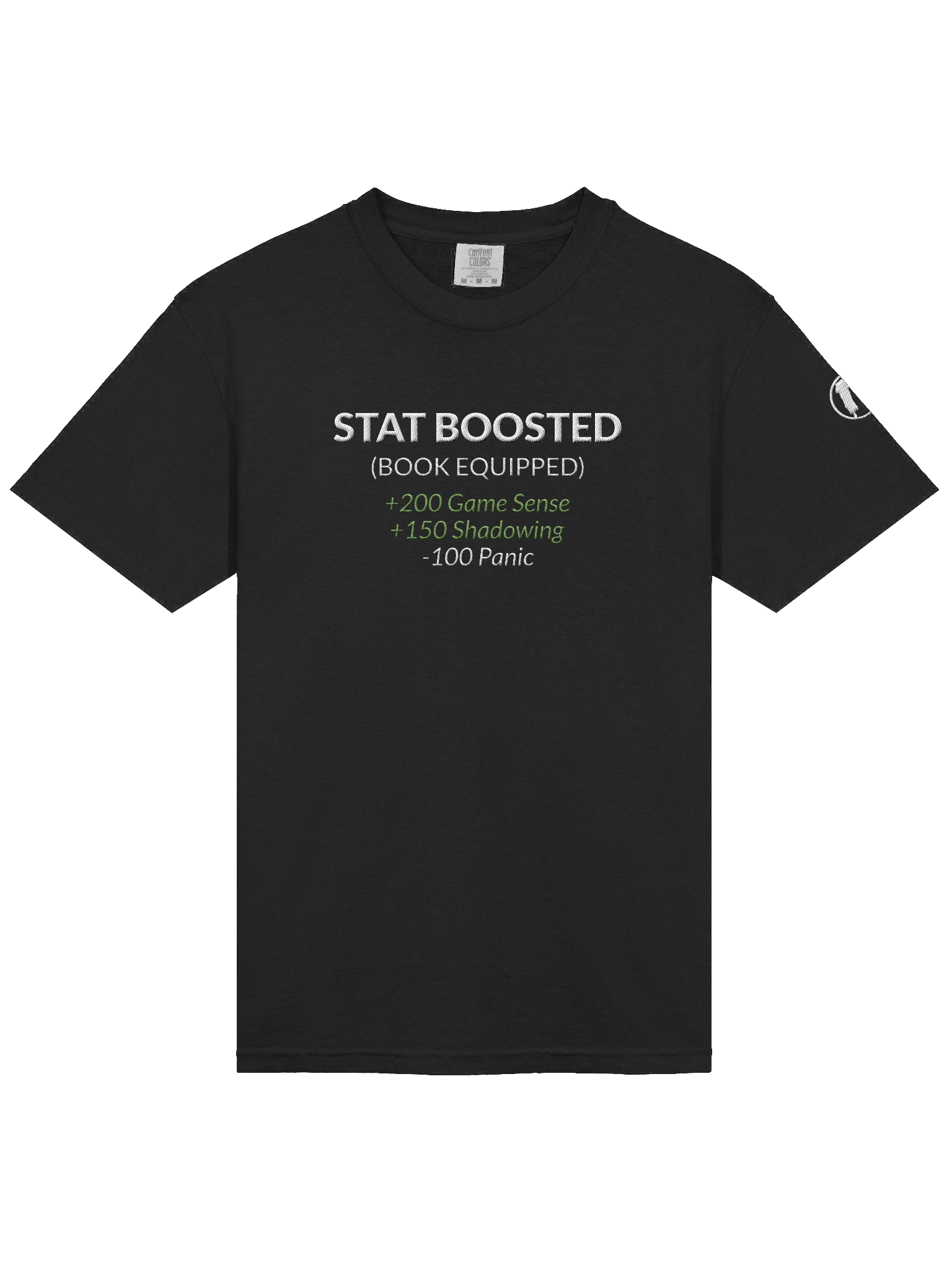 Book Equipped – Stat Boost Tee (Embroidered) product image (3)