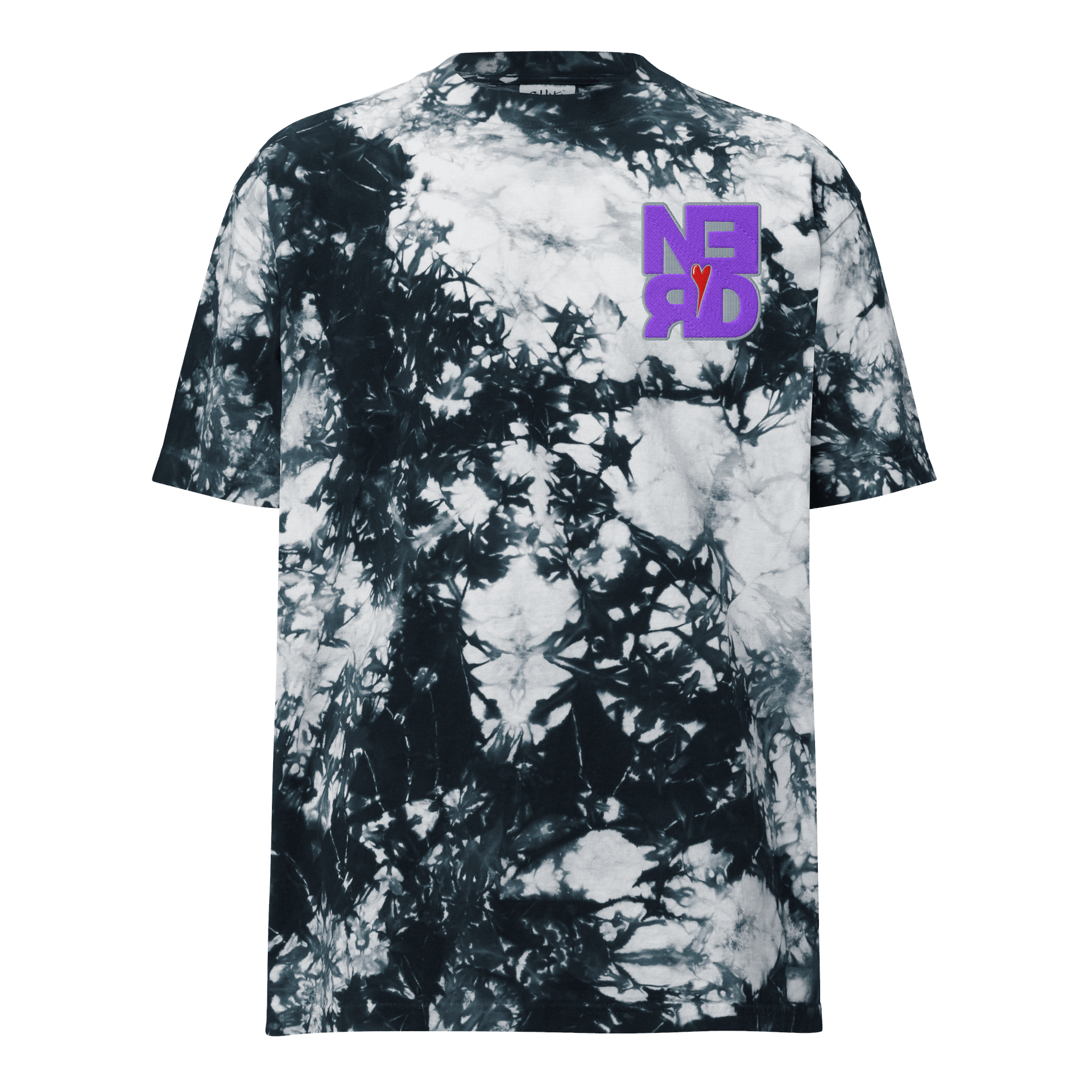 Nerd Heart Embroidered Tie-Dye Tee (Streamer Edition) product image (3)