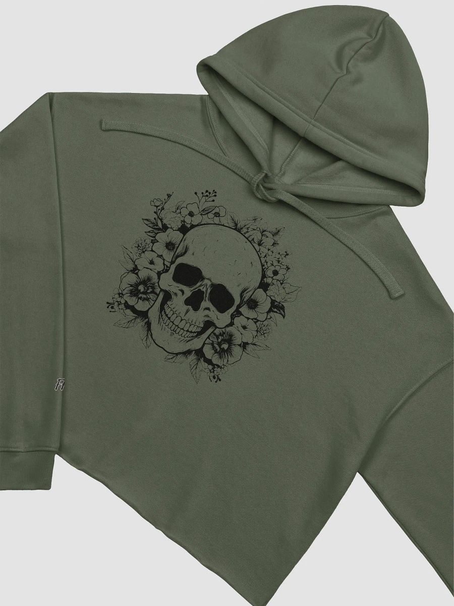 FFS Floral Skull Fleece Cropped Hoodie product image (3)