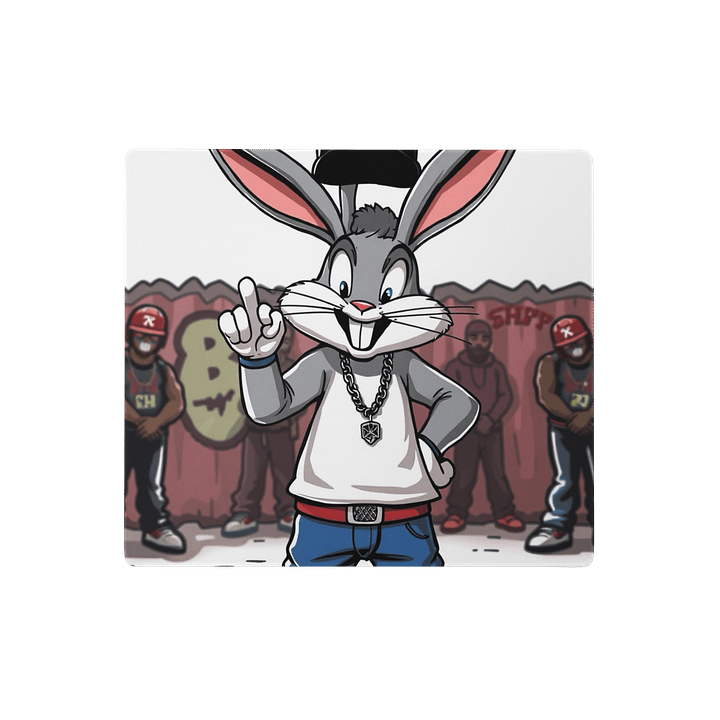 1chain rabbit mouse pad product image (1)