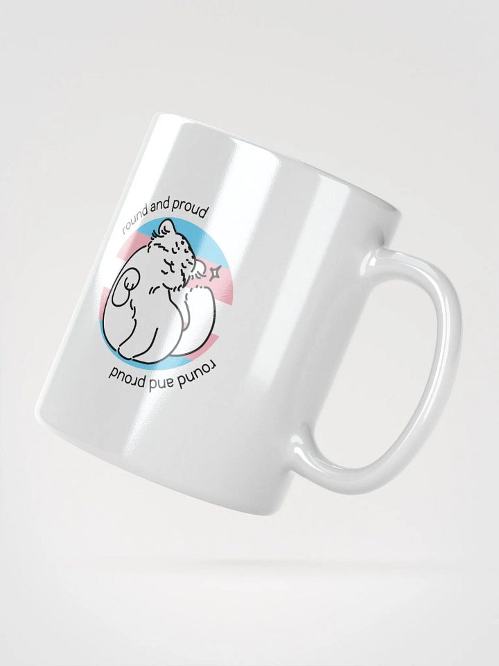 Round and Proud Manul Transgender Version - White Mug product image (4)