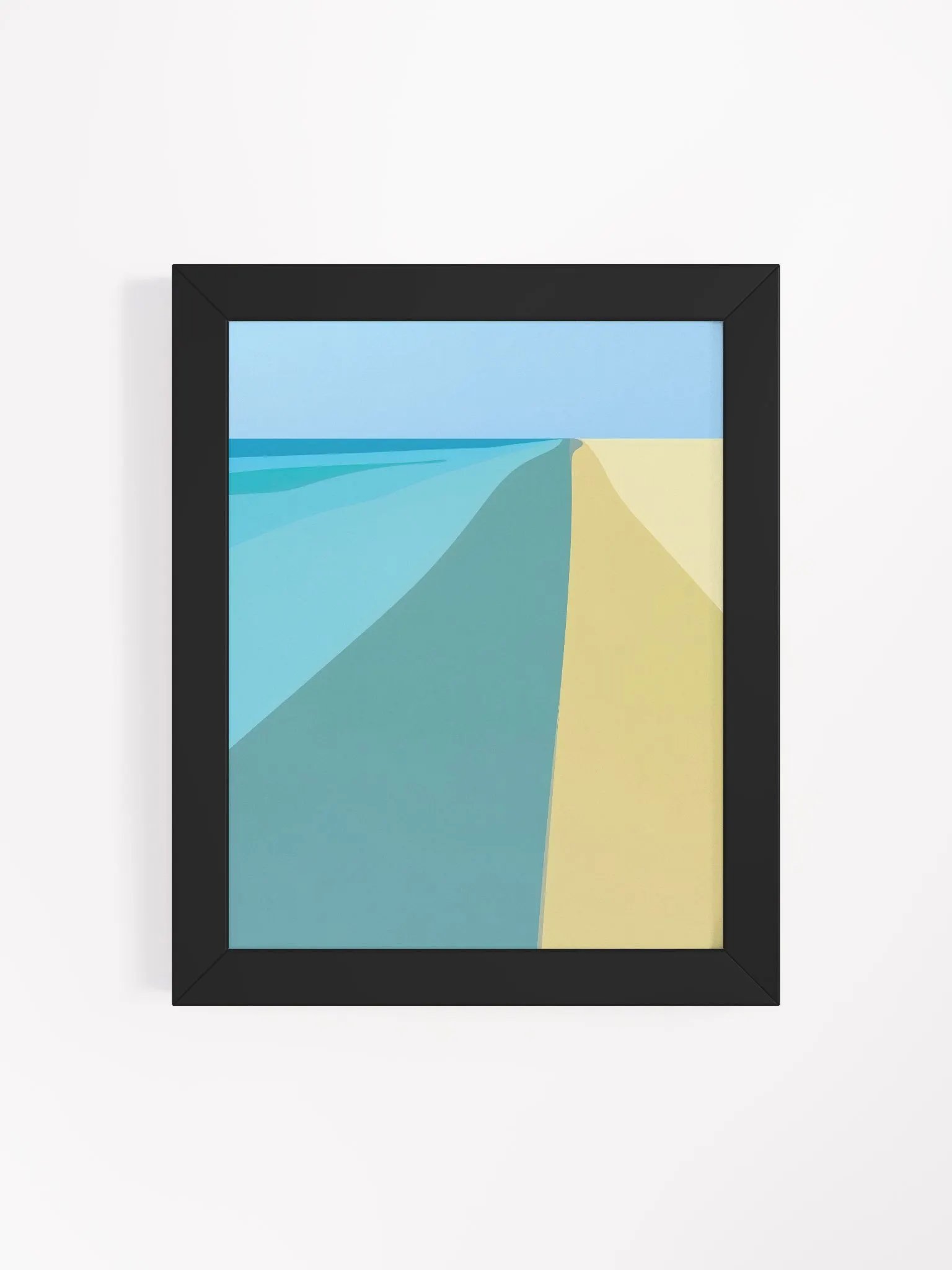 Framed Poster of an Abstract Sand Bank product image (4)