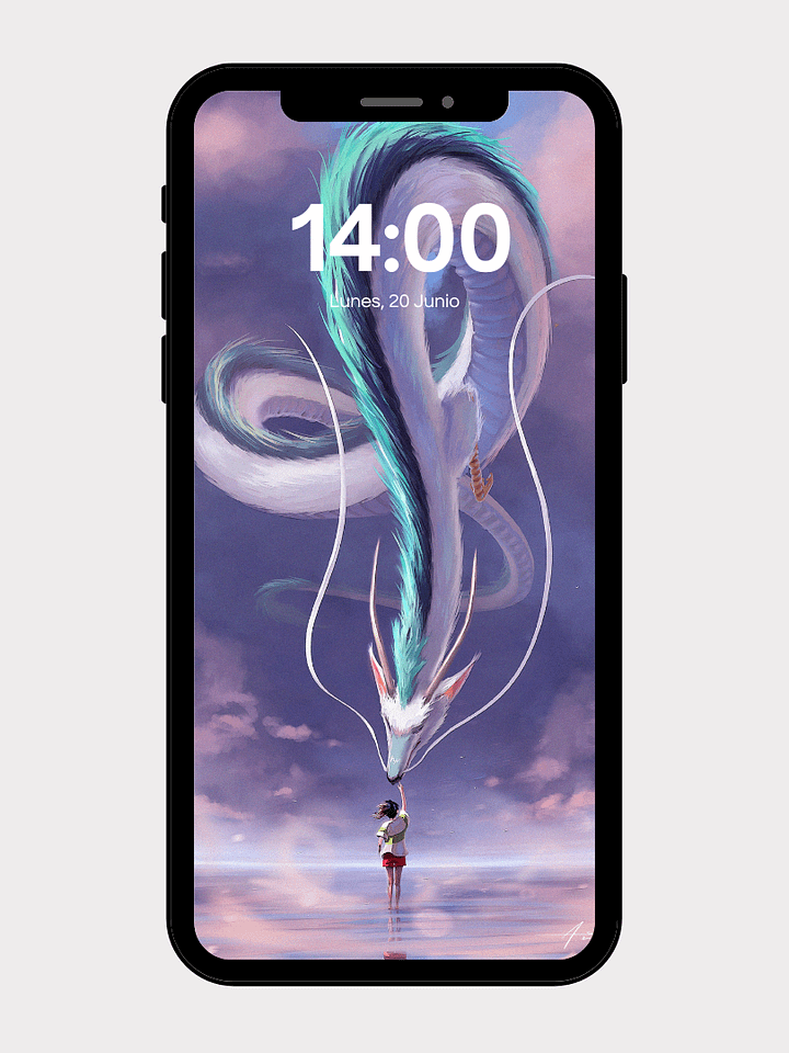Chihiro & Haku Spirited Away Wallpaper – 4K Anime Art product image (1)