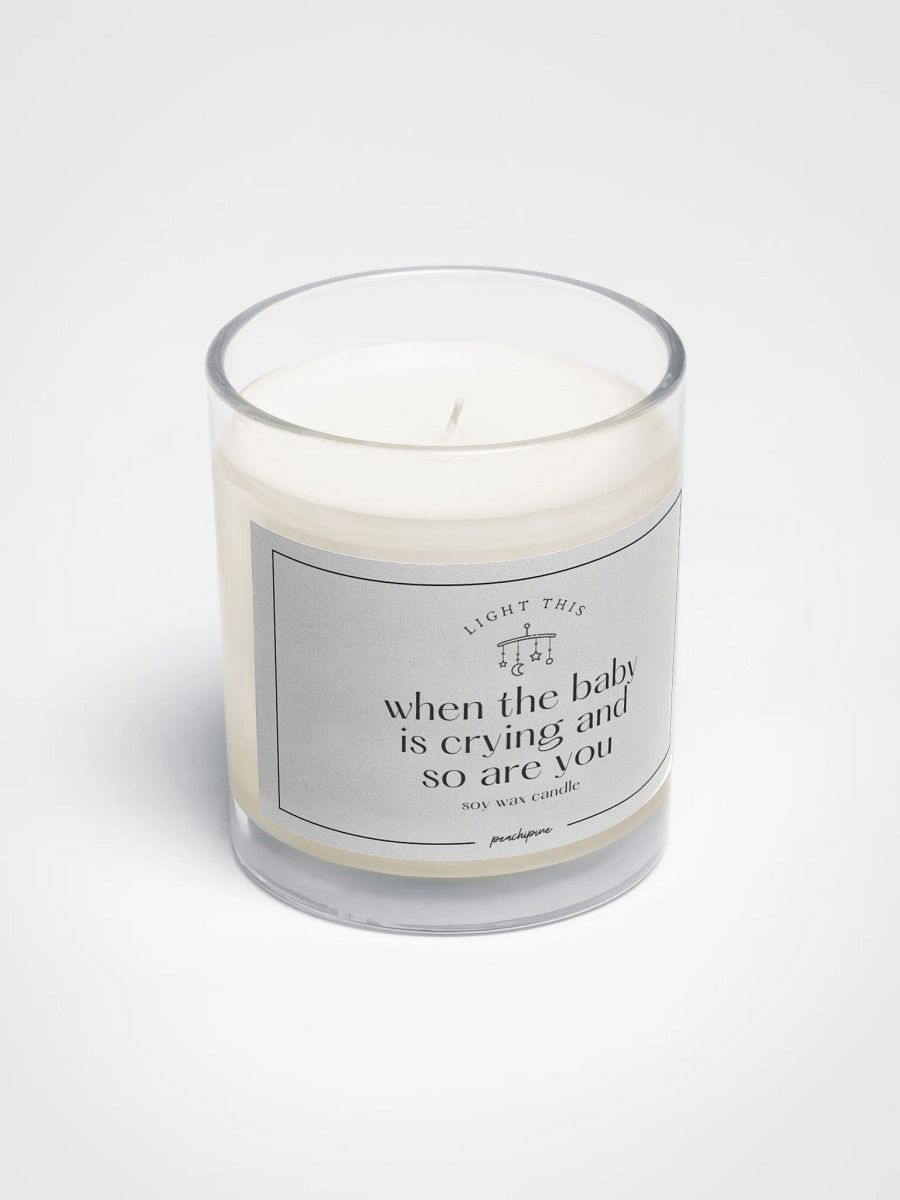 Cry Together Candle – Funny New Parent Gift, Soy Candle for Stress Relief product image (2)