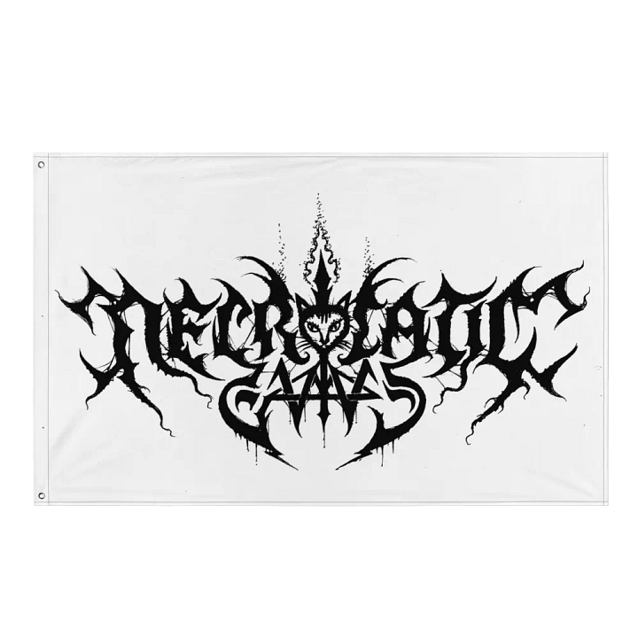 NecroCaticGames Logo Flag product image (1)