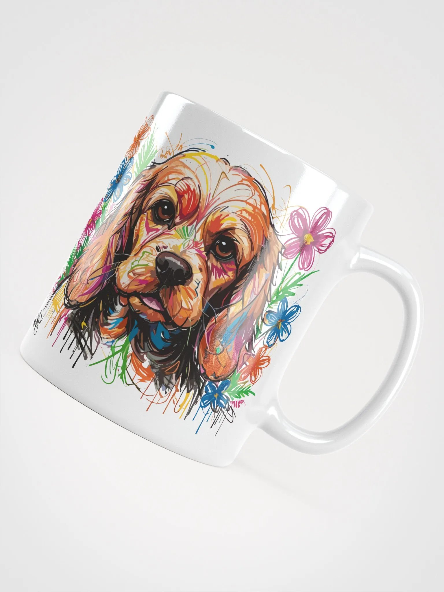 Scribbles Cocker Spaniel 3 , Mug product image (7)