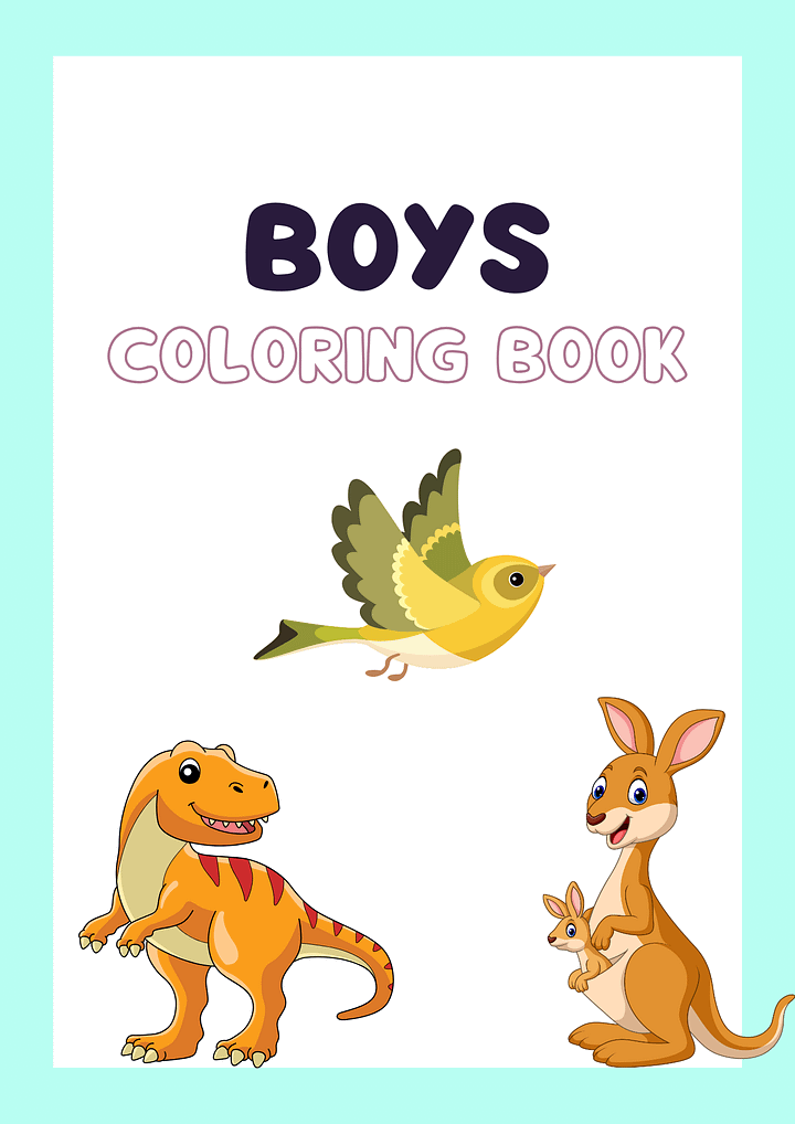 Boys coloring book product image (1)