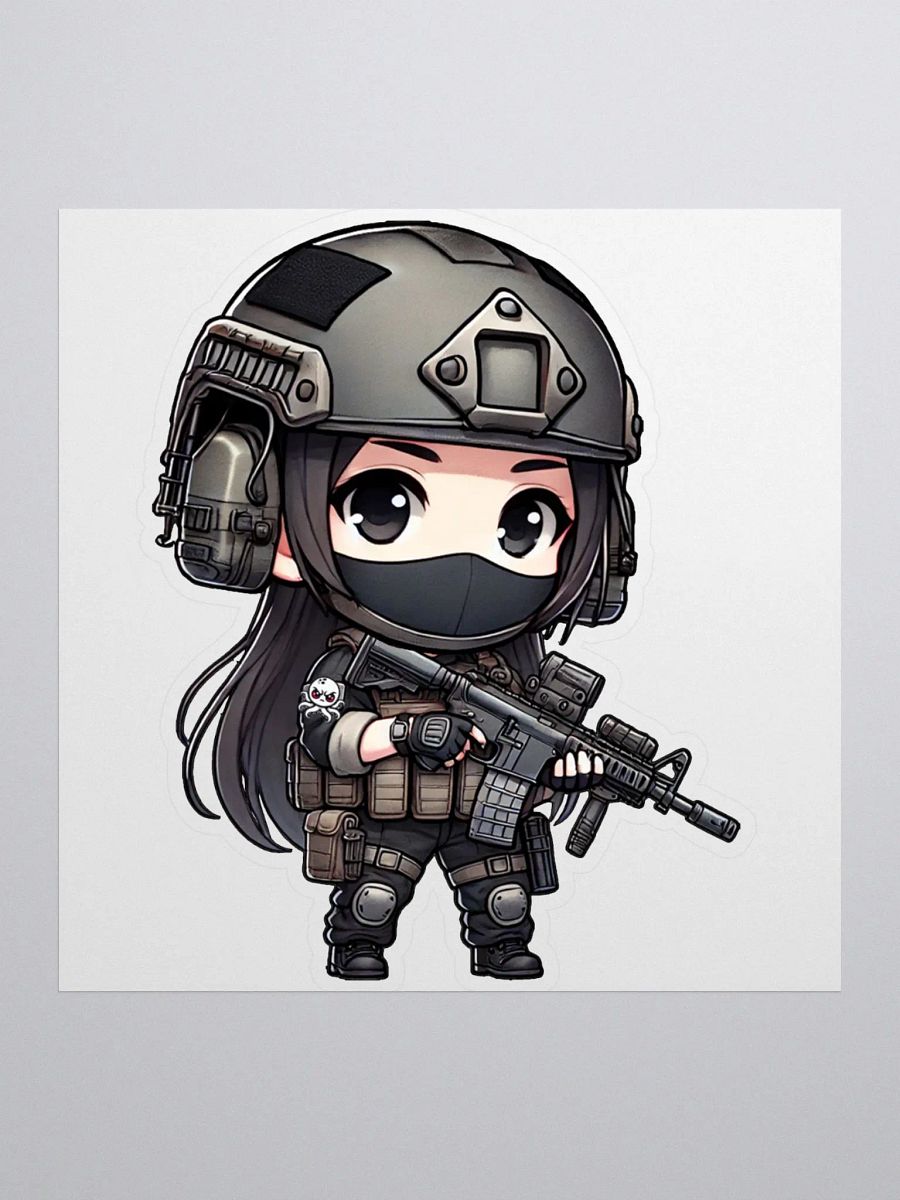 Tactical Chibi (F) Sticker product image (1)