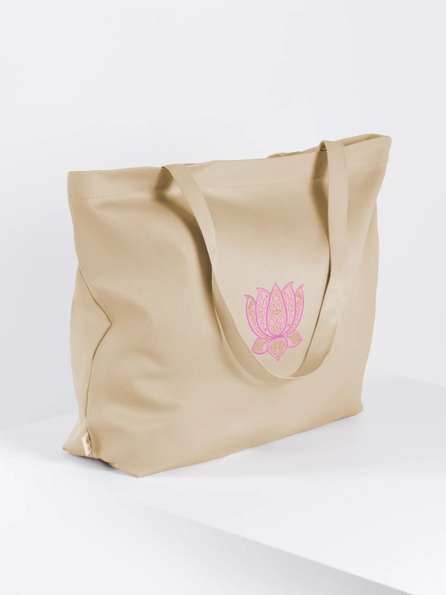 Golden Lotus Symphony Tote Bag product image (4)