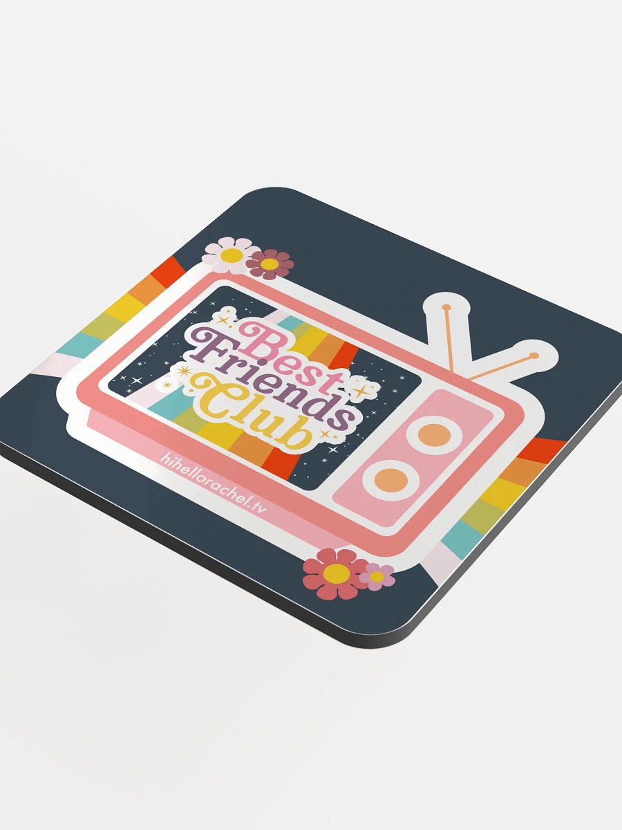Best Friends Club PRIDE EDITION Glossed Cork Coaster product image (4)