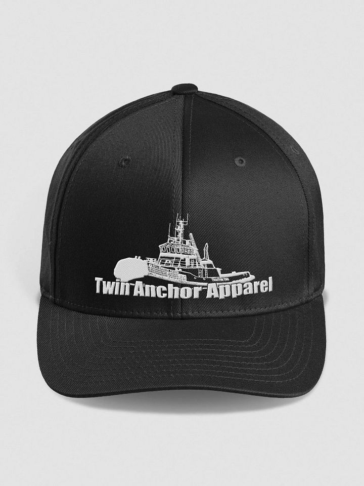 White Marco tug Fitted Flexfit Cap product image (5)