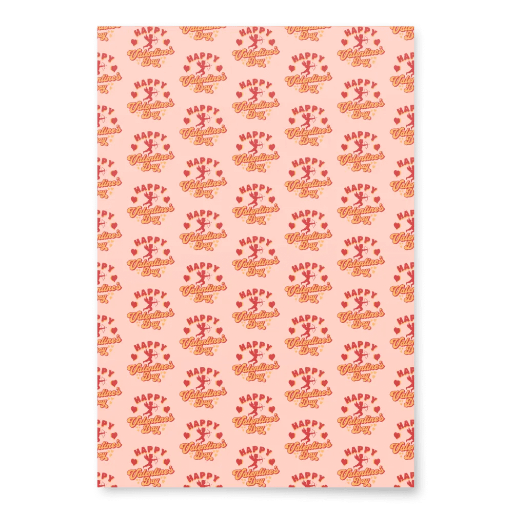 Retro Valentines Wrapping Paper Set of 3 product image (6)