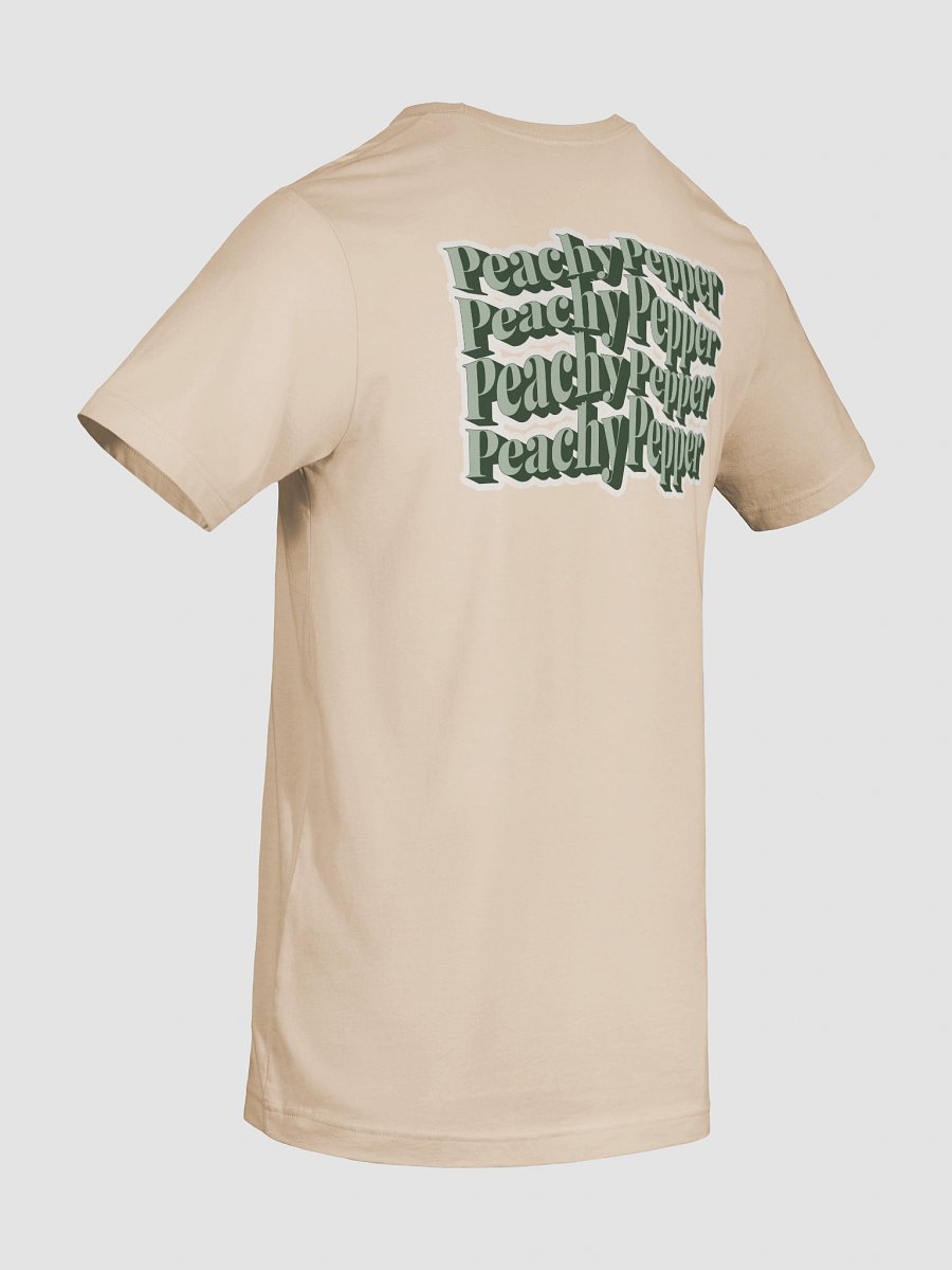 Retro Warped Green Peachy Pepper T-Shirt - Soft Earthy product image (10)