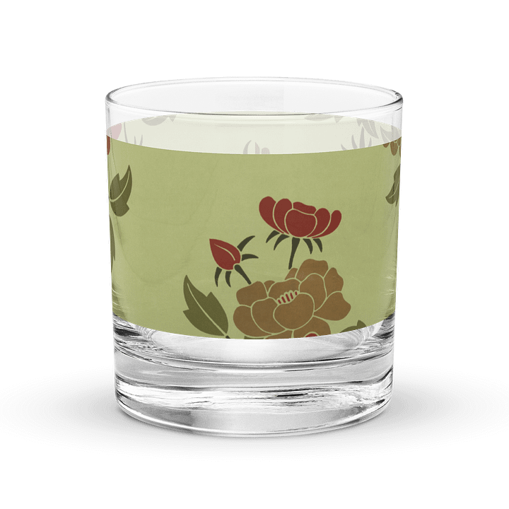 Japanese Floral. 10.5oz. Rocks Glass product image (1)