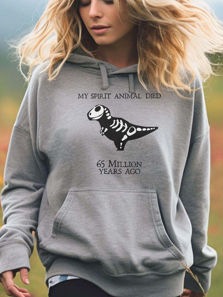 Cozy T- rex Hoodie product image (1)