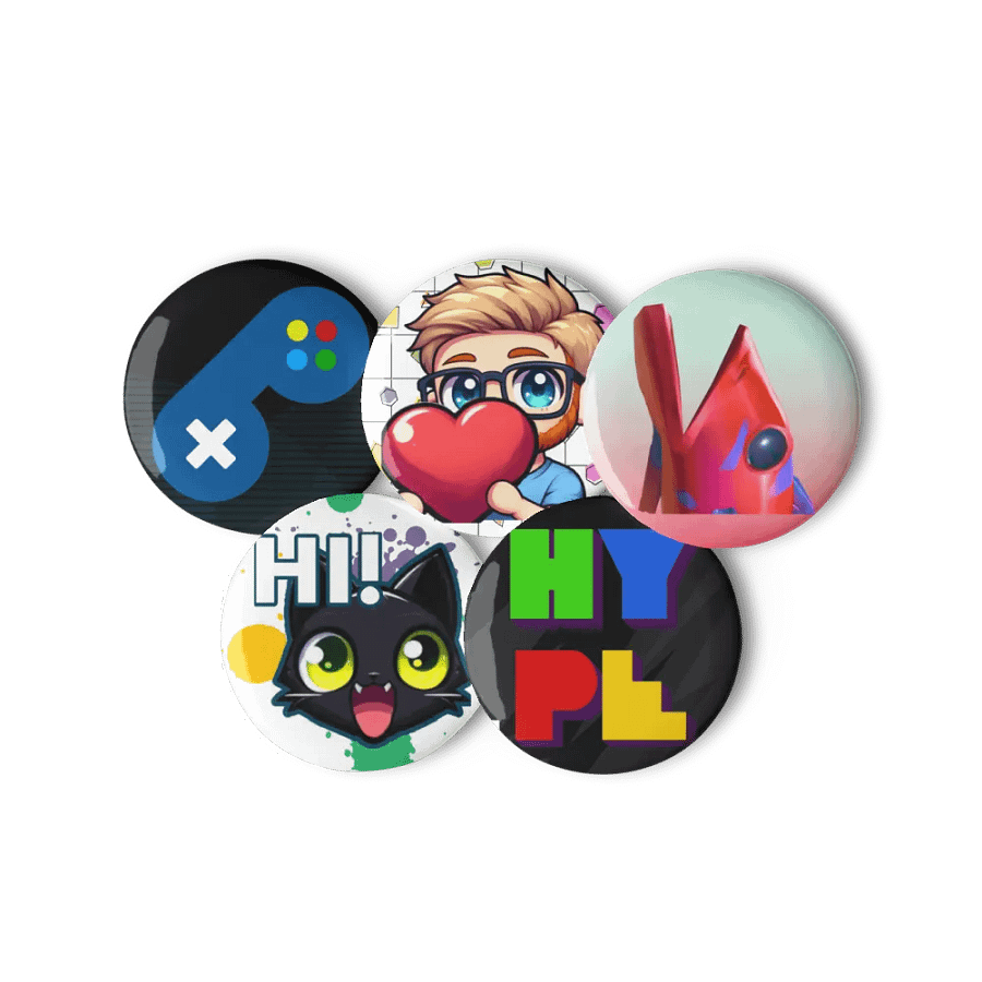 Twitch Emote Pin Buttons Set product image (7)