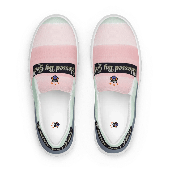 BBG Pink and Green Women's Slip On-w/o Cross product image (2)