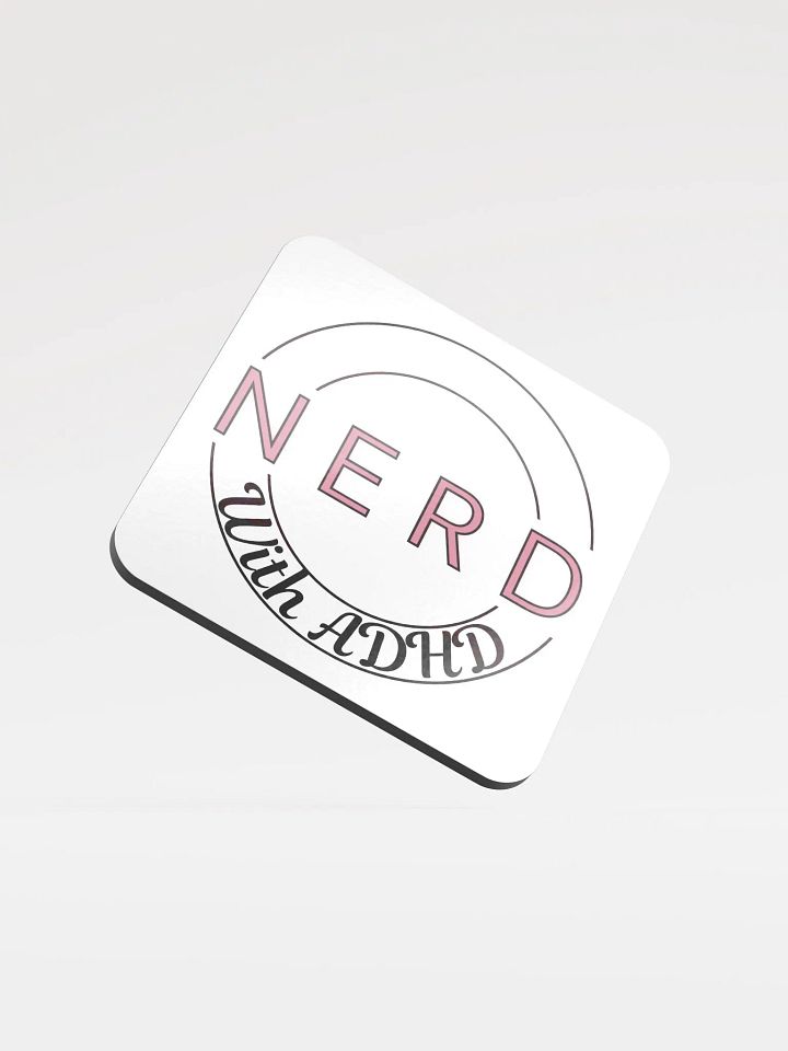 NerdWithADHD - Gloss Cork Coaster product image (1)