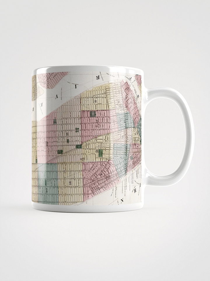 Vintage Manhattan Map White Glossy Mug product image (1)