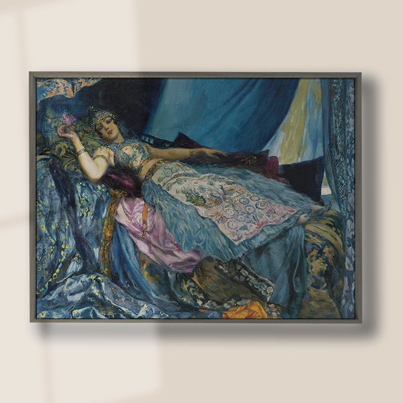 Peach& Blue Gallery Wall Set of 10 Vintage DIGITAL Prints product image (9)