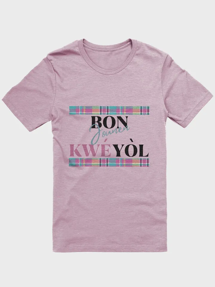 Kwéyòl Madras Script T-Shirt product image (71)