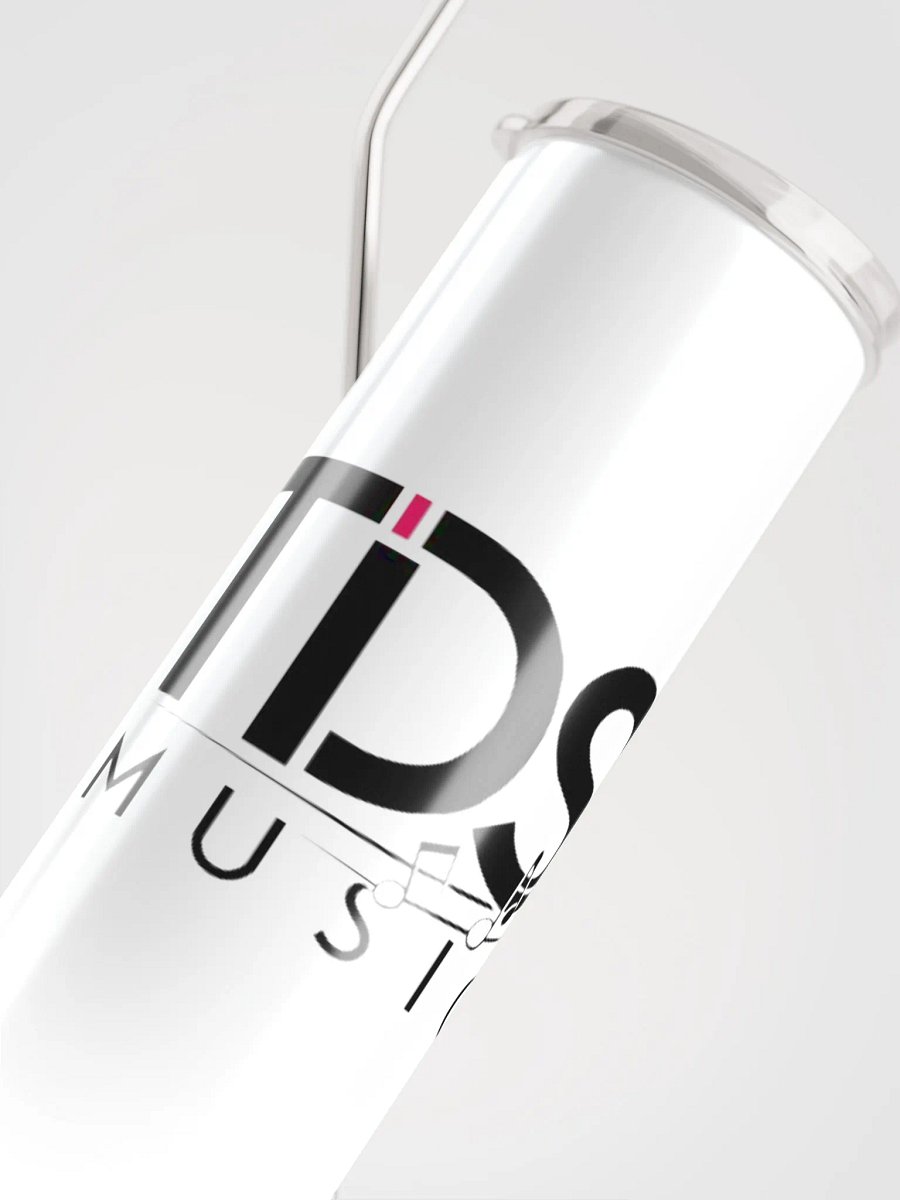 TDS Music 20oz Vacuum-Insulated Stainless Steel Tumbler with Straw - White Musical Design product image (5)