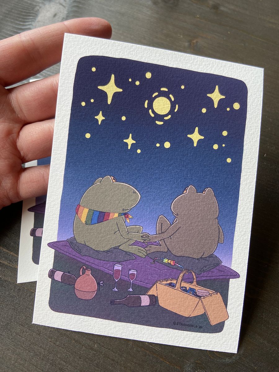 print : frog & toad stargayzing product image (3)