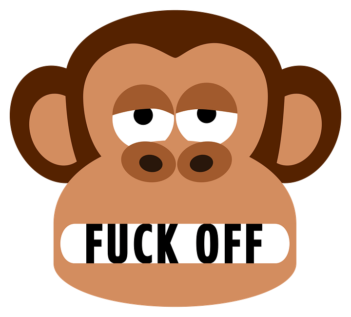 Rude Bored Monkey Tells You to Fuck Off T-Shirt product image (2)