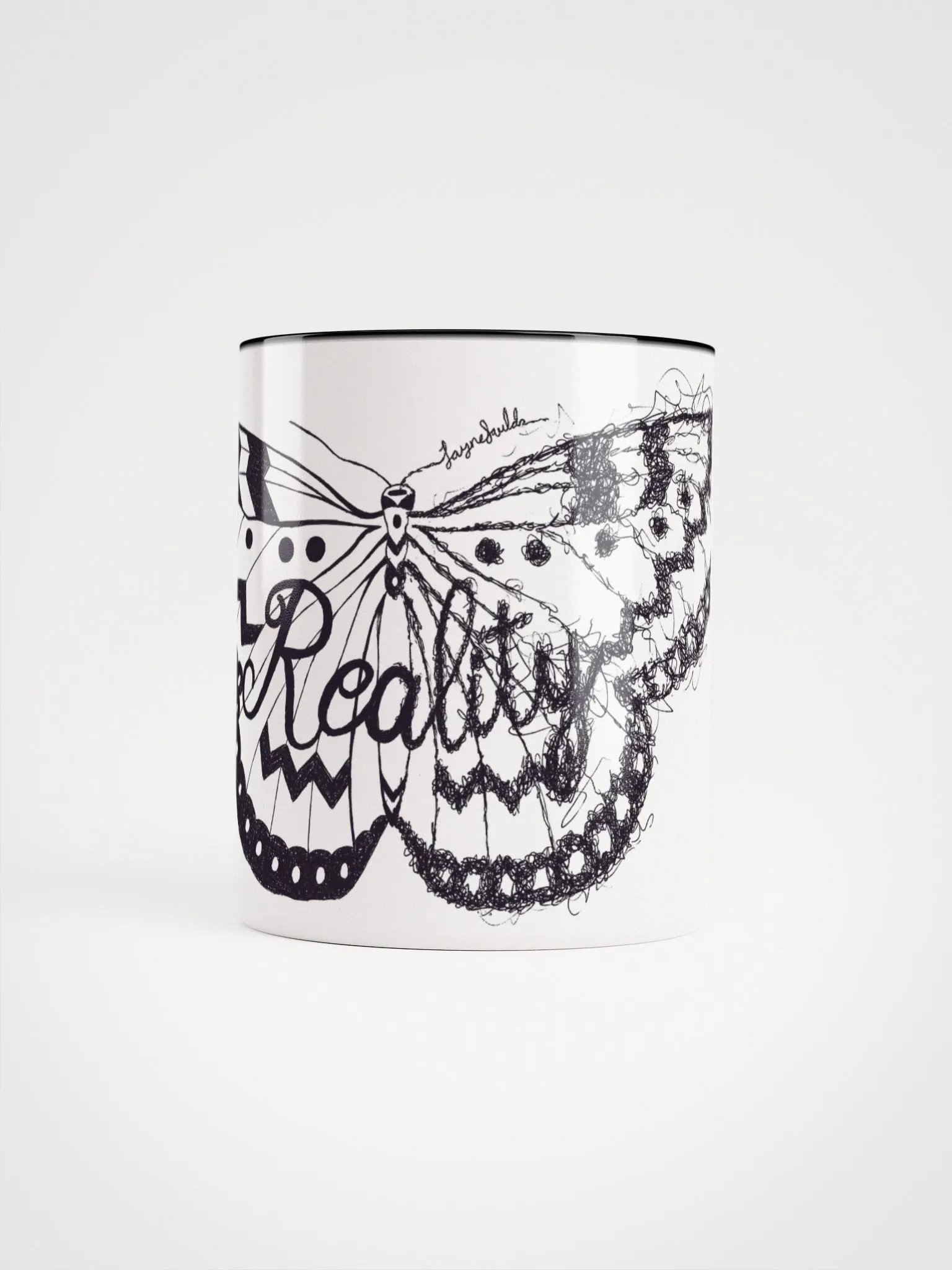 Reality Moth White Mug product image (1)