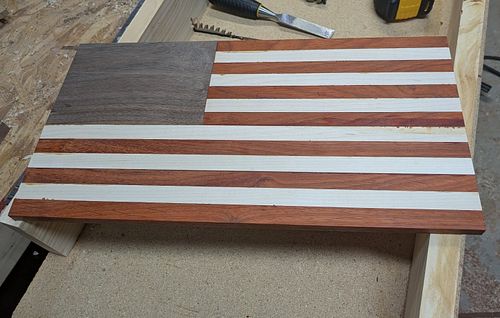 Glue up complete! Time to clean it up a bit!

#woodworking #workshop #handmade #maker