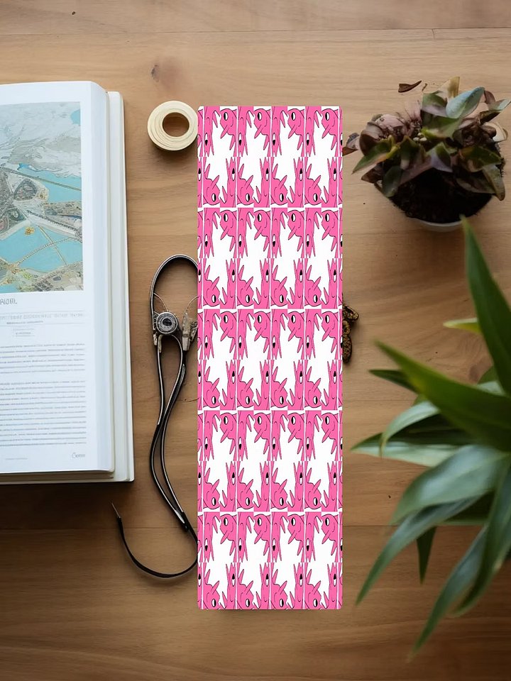 Cute Cartoon Pink Fish Pattern Laminated Bookmark with Tassel for the Fish Loving Book Reader in Your Life product image (1)