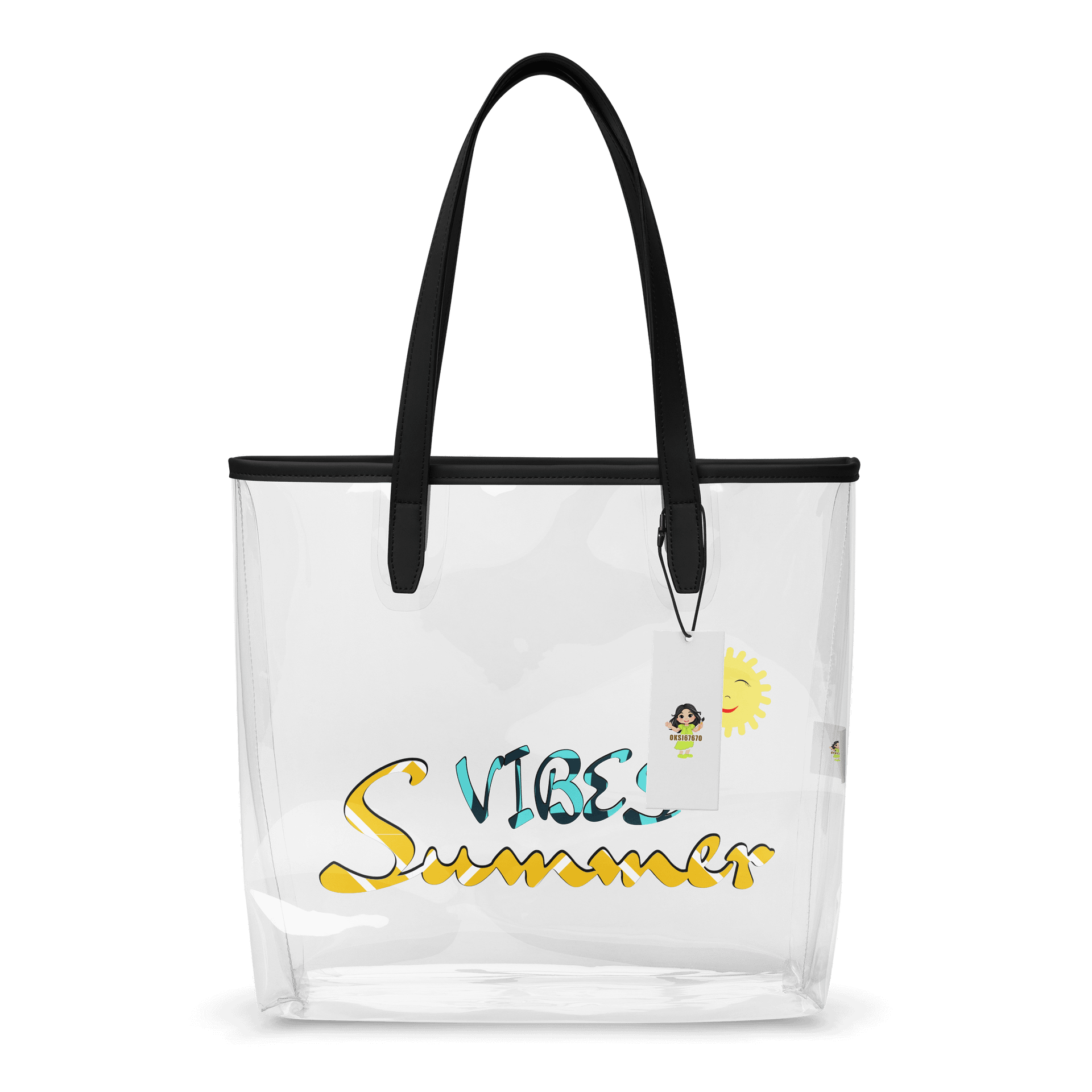 Sunshine Vibes Clear Tote Bag product image (1)