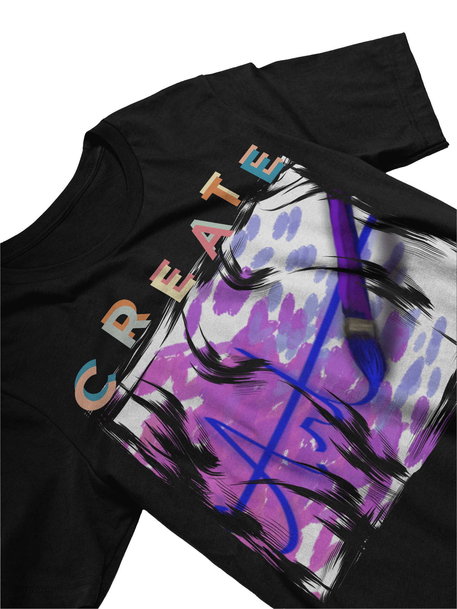 Create Art Paintbrush T-Shirt product image (3)