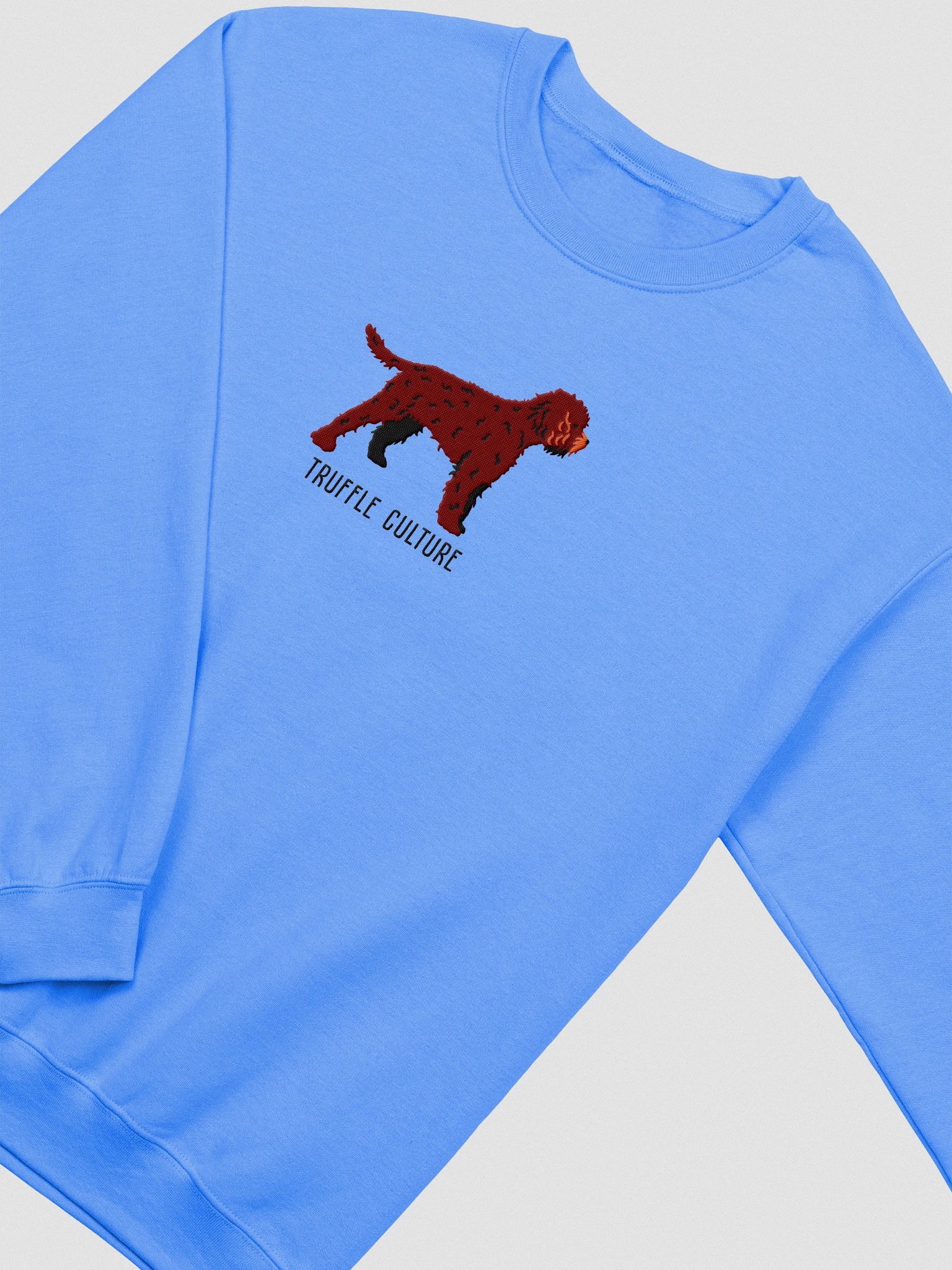 Truffle Culture Sweatshirt (Embroidered) of a Lagotto Romagnolo(Liver) product image (6)