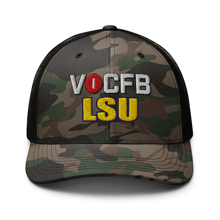 LSU VOCFB Camo Trucker Hat product image (1)
