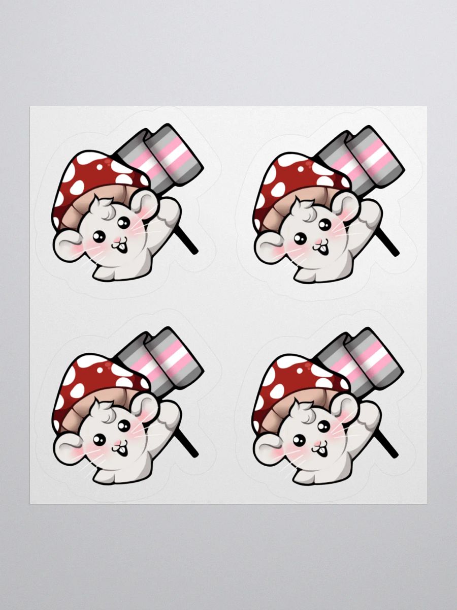 Demigirl Pride Flag Stickers product image (1)
