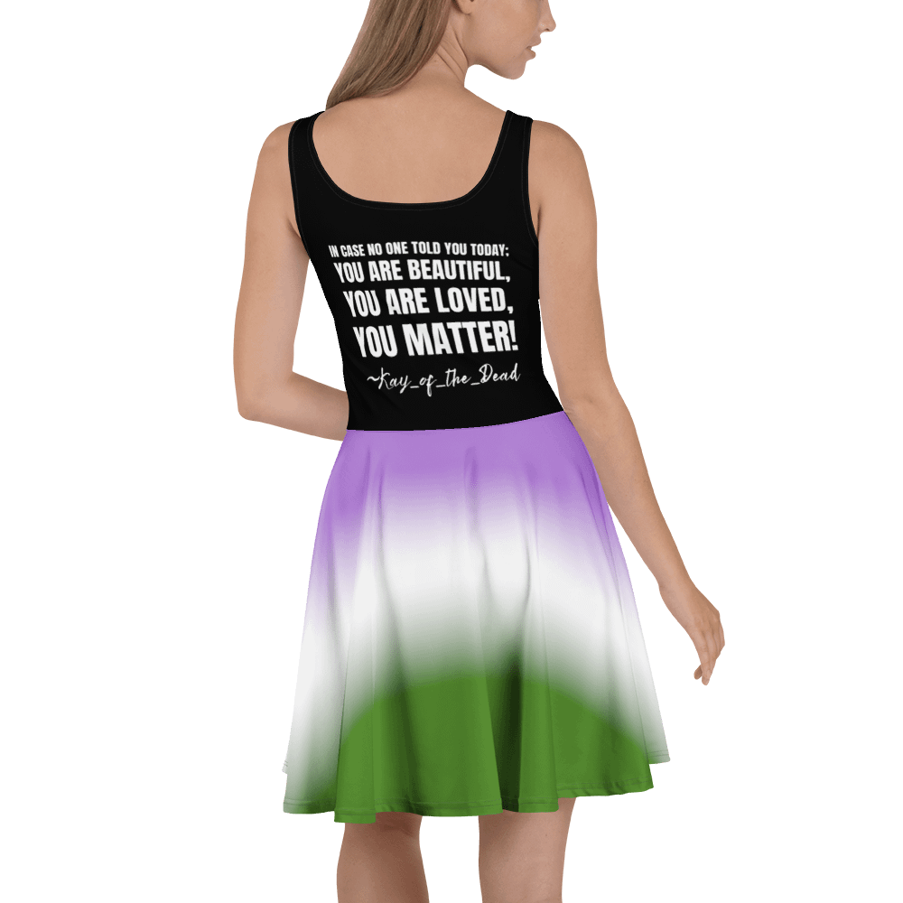 Kay_of_the_Dead Pride Logo Dress With Genderqueer Pride Skirt product image (4)