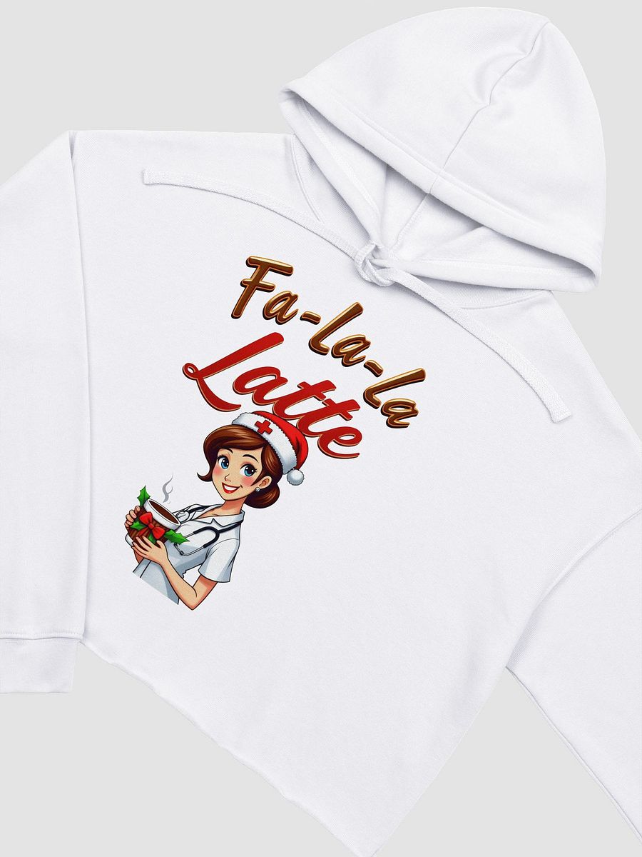 Fa-la-la Latte Nurse Crop Hoodie product image (21)