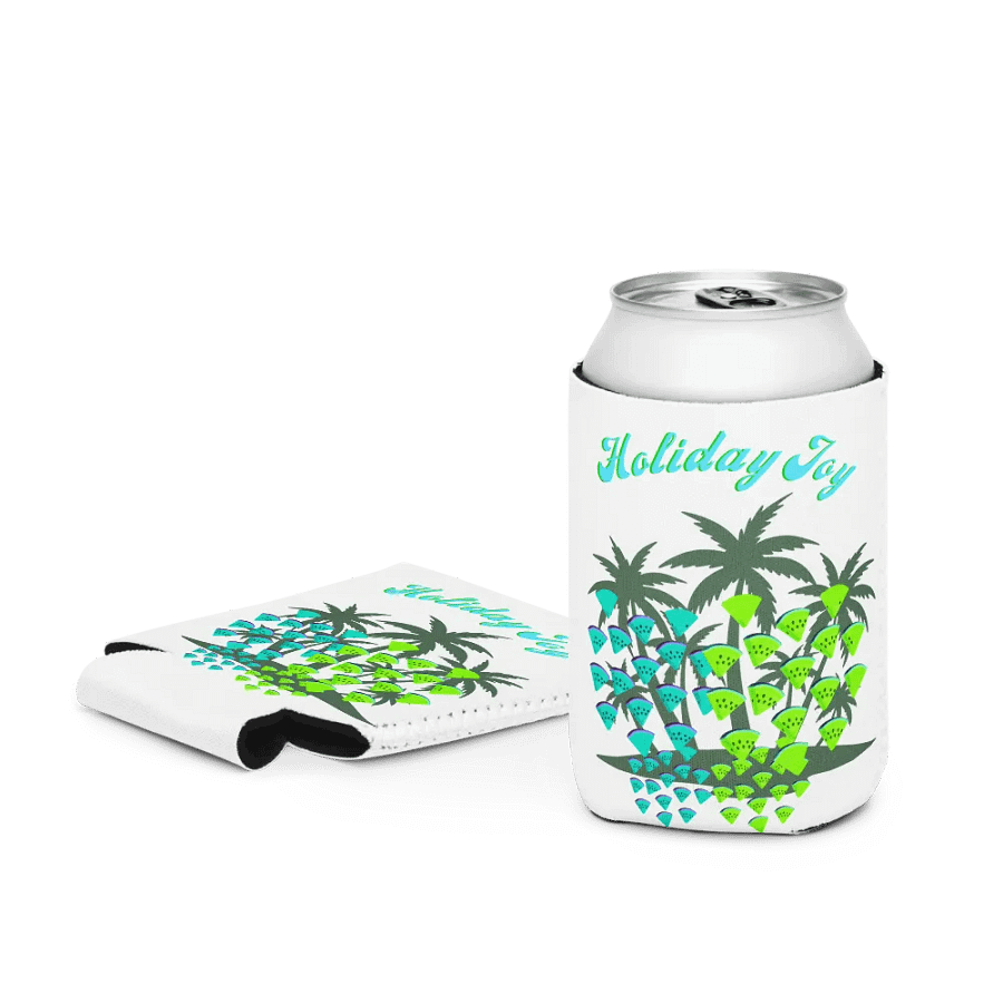 Tropical Holiday Joy Coozie Can Cooler product image (4)