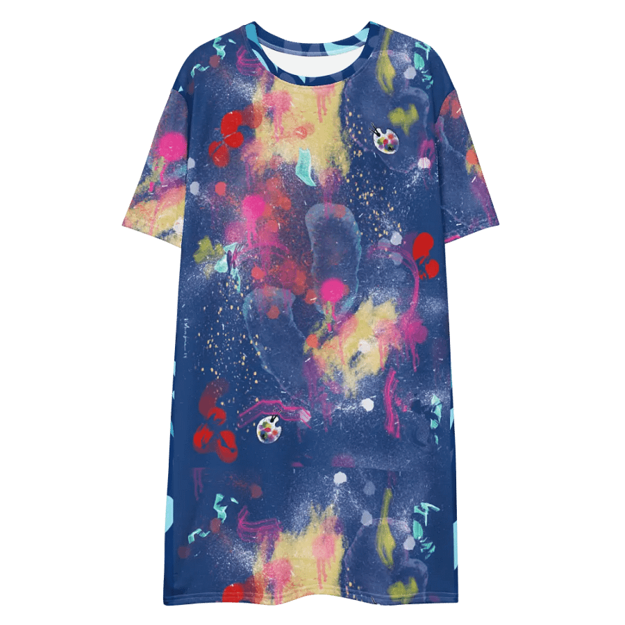 SplatterWear #7 T-Shirt Dress/True Blue product image (1)