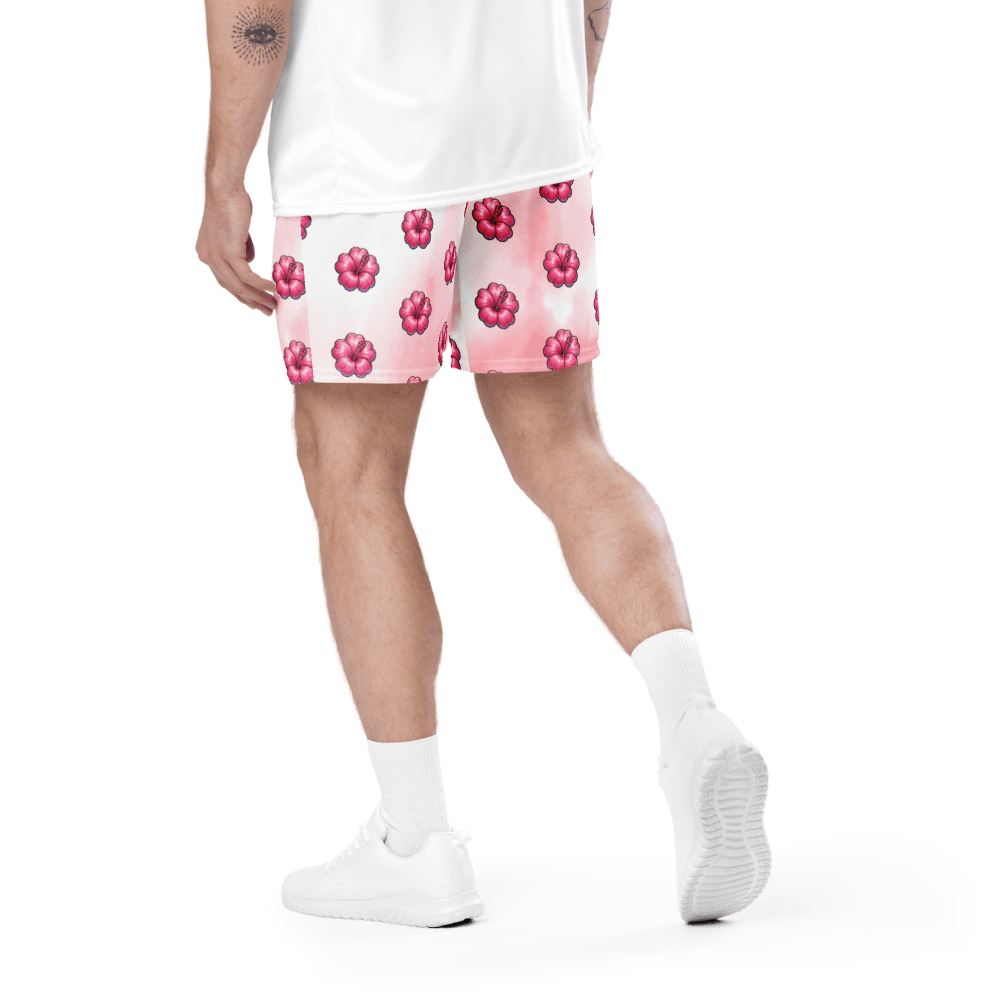 NRG Cherry Blossom Athletic Shorts (Pink Marble) product image (4)