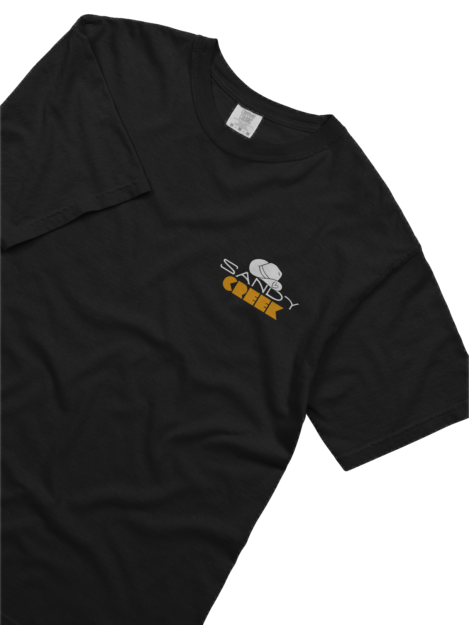 White Logo Sandy Creek Hat Heart Design T-Shirt product image (5)
