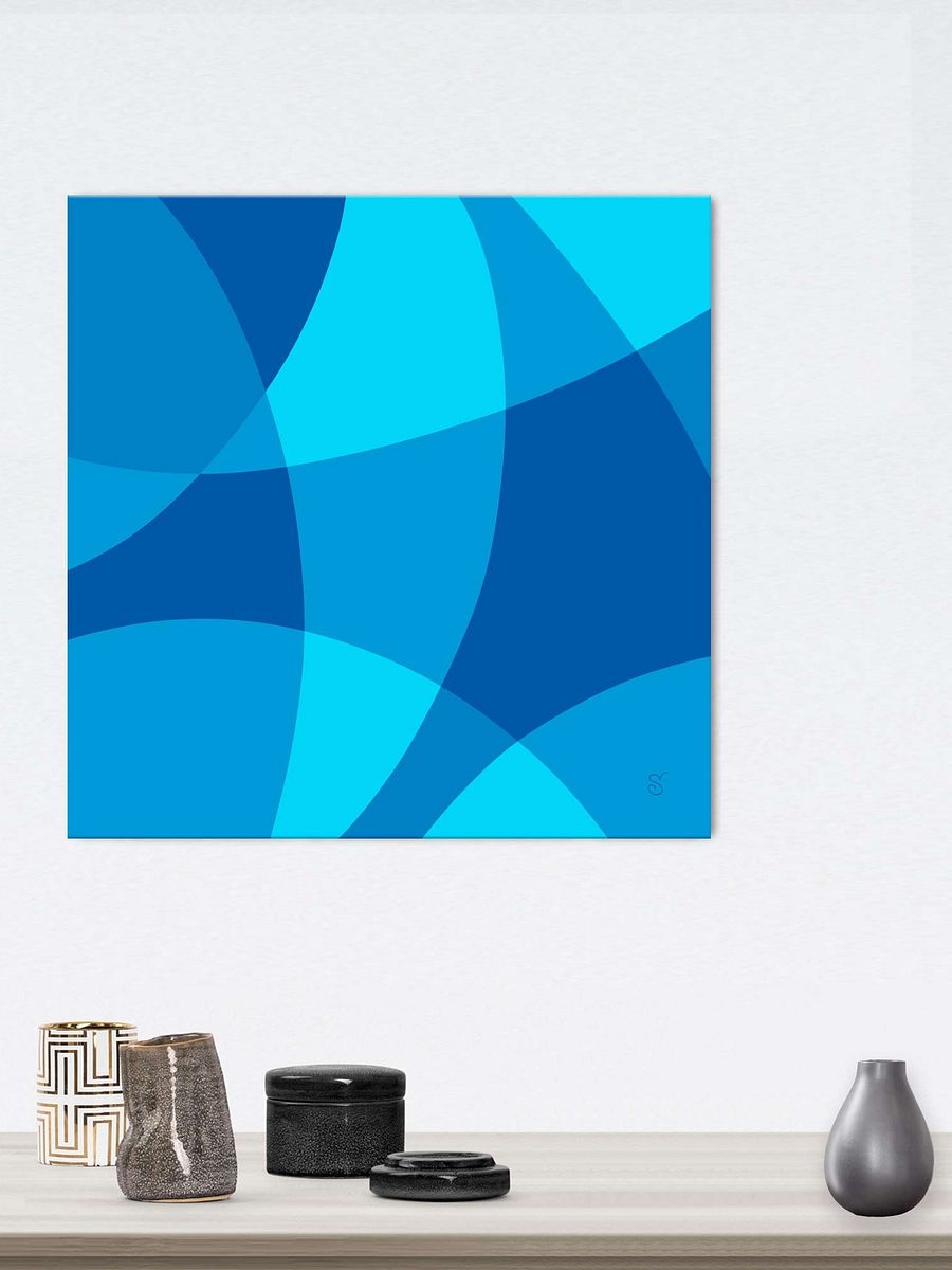 Azure Elegance Canvas - Abstract Composition No. 6 product image (73)