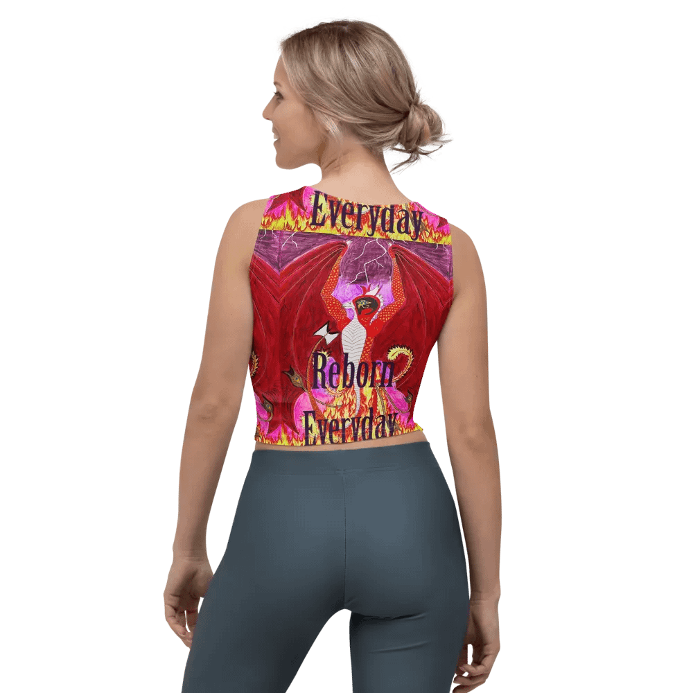 Reborn Everyday All-Over Print Crop Top product image (2)