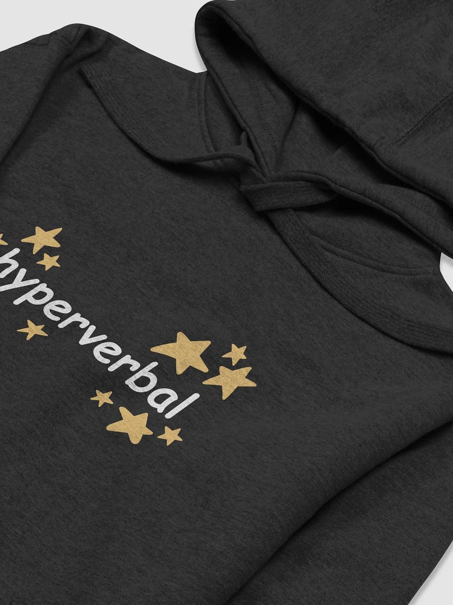 hyperverbal (comic sans and stars) printed heavyweight hoodie product image (13)