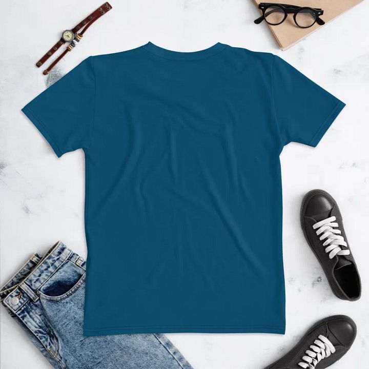 Plain Dark Blue True Summer Women's Crewneck Polyester Heavyweight Premium T-Shirt by Treasure Pie product image (2)
